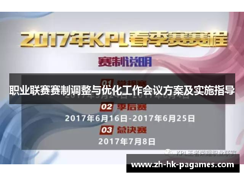 职业联赛赛制调整与优化工作会议方案及实施指导 职业联赛赛制调整与优化工作会议方案及实施指导